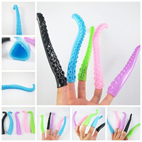 BestSiller Mini tentáculo de dedo para niños, tentáculos, títeres de dedos, juguete de broma de pulpo para cosplay, suministros de fiesta para niños, juguetes novedosos