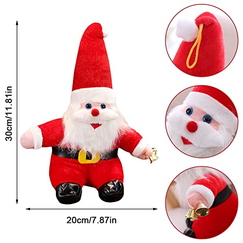 BESTZY Juguete Suave Papá Noel, 2 Pcs Felpa Adornos, Peluches de Alce, Juguete de Peluche Suave de Navidad Lindo ​para Regalo de Cumpleaños Navidad Adorno de Fiesta de Premios (Papá Noel y Alces)