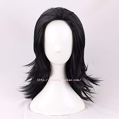 Biamoxer Thor Loki Cosplay Wigs Avengers Infinity War Black Long Hair Halloween Role Play