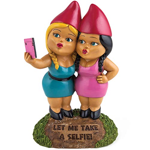 BigMouth Selfie Sisters Gnomos de jardín