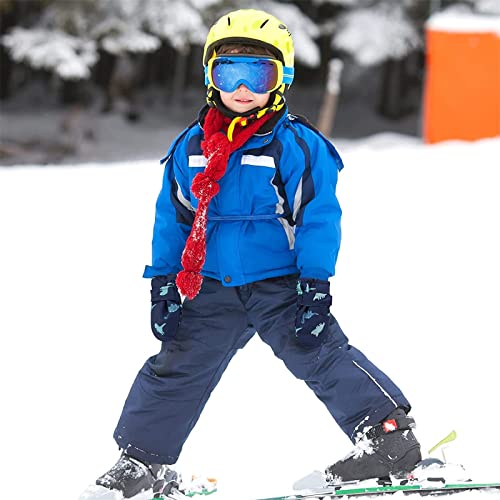 BIKETAFUWY Guantes de esquí para niños de 1 a 6 años, guantes de invierno cálidos, guantes de invierno resistentes al viento