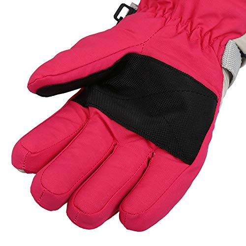 BIKETAFUWY Guantes de invierno para niños, cálidos, de esquí, impermeables, resistentes al viento, cálidos, para niños de 3 a 7 años