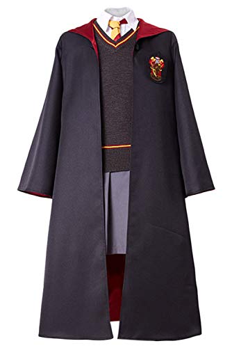 Bilicos Disfraz de Granger Hermione de Gryffindor, uniforme escolar, cosplay, para adultos y mujeres