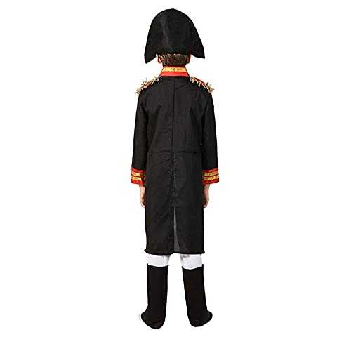 BING FENG Traje de Carnaval Pirata del Traje de Cosplay Niños de Halloween para niños (Color : Black, Size : M)