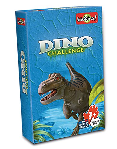 Bioviva Juego De Cartas Dino Challenge, Color Azul (Asmodee Din02) + Juego De Cartas Dino Challenge, Color Negro (Asmodee Din03)