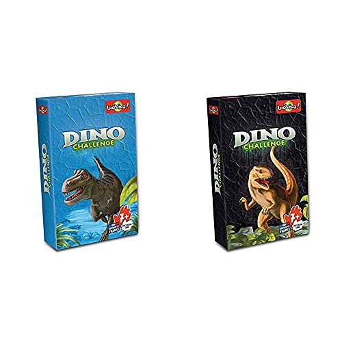 Bioviva Juego De Cartas Dino Challenge, Color Azul (Asmodee Din02) + Juego De Cartas Dino Challenge, Color Negro (Asmodee Din03)