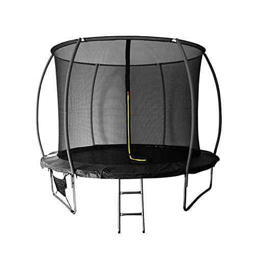 BIWOND Trampolín Cama Elástica NextJump 8 (Diámetro 2.44m, para Niños y Adultos, Red de Seguridad, para Exteriores, Escalera, Laterales Acolchados) – Azul