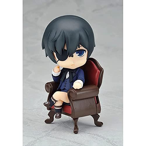 Black Butler Brina Palencia Q Versión Nendoroid PVC cara intercambiable desmontable Nendoroid Anime Action Figure Collection Figure Figurine Muñeca Modelo de juguete para niños Regalo Decoración