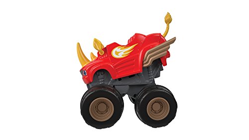 Blaze- Rinoceronte - Coche Monster Truck de Juguete de 3 años, Multicolor (Mattel Italy s.r.l. FHV04)