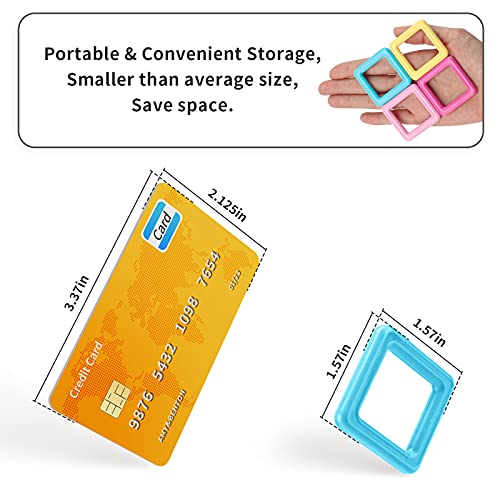 Bloques de construcción magnéticos, Encima132 Piezas Juegos de Viaje Construcciones Magneticas Kits de apilamiento Juguetes, niños Juguetes Regalo para 3 4 5 6 años Niños y niñas