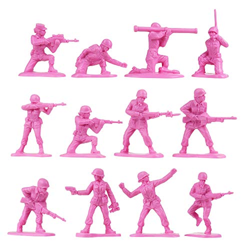 BMC Plastic Army - Figuras de soldado para mujer, 36 piezas, color rosa