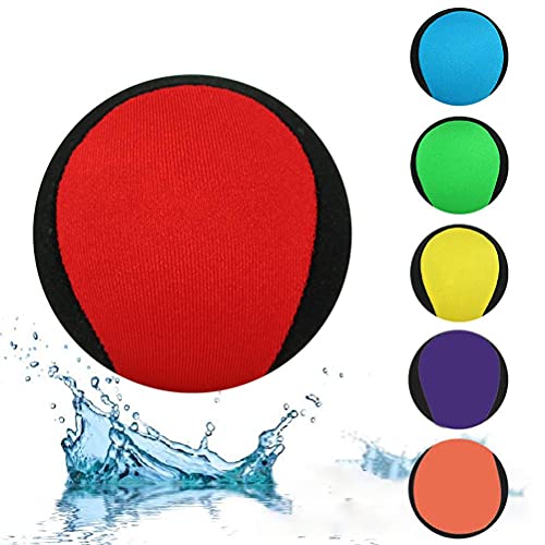 Bolas de agua, para niños, pelotas de salto, juego de pelotas de rebote, juguetes para la playa para niños y adultos, pelota de agua, juguete interesante para el agua, 6 unidades