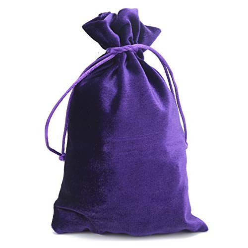 Bolsa de Tarot de Terciopelo - Reutilizable Bolsa de Dados Bolsa de Runas Bolsa con CordóN Bolsa de Almacenamiento para la Baraja de Cartas del Tarot Cartas de Oracle Joyas (Púrpura)