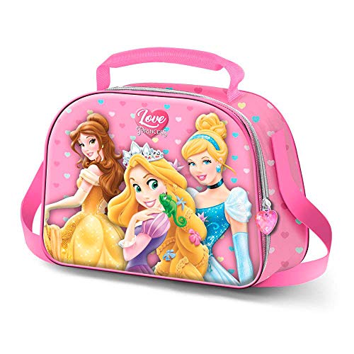 Bolsa Portameriendas 3D Princesas Disney 20,5x26x10cm Karactermania