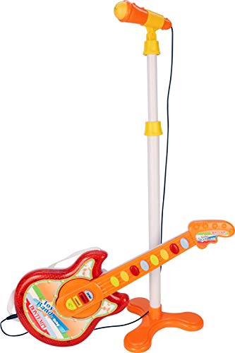 Bontempi Guitarra para bebé con micrófono, Multicolor (I Com S.p.A. Bontempi245025)