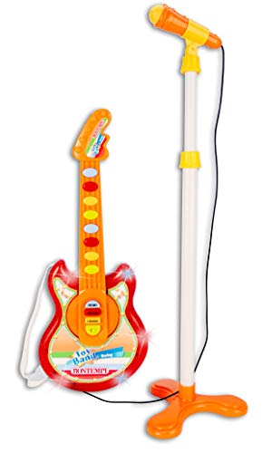 Bontempi Guitarra para bebé con micrófono, Multicolor (I Com S.p.A. Bontempi245025)