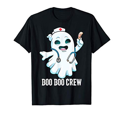 Boo Boo Crew Enfermera Fantasma Divertido regalo de disfraz Camiseta