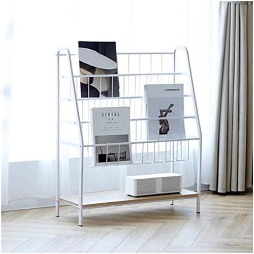 Bookshelf Book Organizer Storage Shelf Rack Contador de libros, para organizador de hogar para libros Sala de estar, Cocina, Oficina, Organizador para libros ( Color : Blanco , Size : Large )