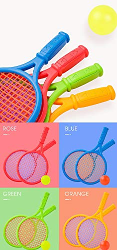 Boosns Raquetas Badminton Niños Raqueta de Juguete Deportivo Bádminton (Rojo)