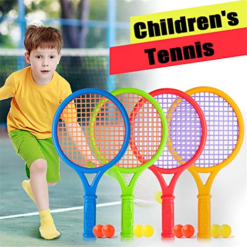 Boosns Raquetas Badminton Niños Raqueta de Juguete Deportivo Bádminton (Rojo)