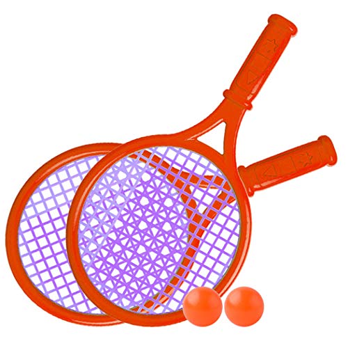 Boosns Raquetas Badminton Niños Raqueta de Juguete Deportivo Bádminton (Rojo)