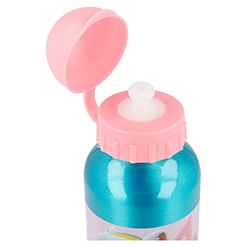 Botella de aluminio para niños, 400 ml, con boquilla retráctil (Paw Patrol Bimba)