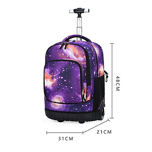 BOZONLI Bolsas Escolares Mochilas Escolares con Ruedas, Mochila Trolley Mochila Ruedas Equipaje Infantil niños Cabina de Equipaje Maleta Trolley para Niñas y Niños