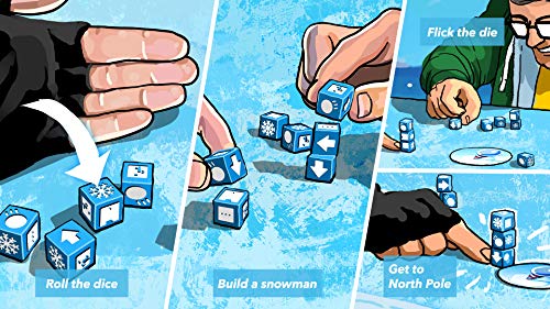 BRAIN GAMES Snowman Dice Board Game - Fun Dice Game - Engaging Game for Children, Families & Casual Gamers