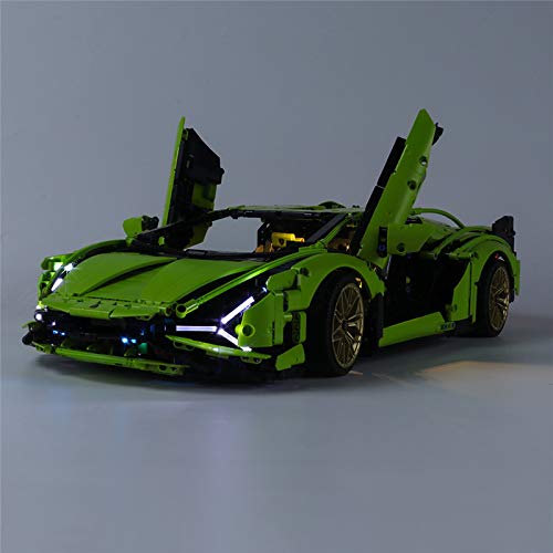 Bricklight Kit de luces LED para LEGO 42115 (Technic Lamborghini Sian FKP 37) (juego no incluido)