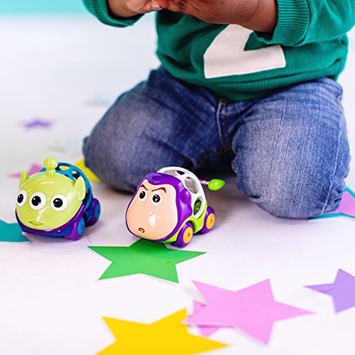 Bright Starts, Disney Baby Pack 2 Vehículos Toy Story, Colección Oball Go Grippers