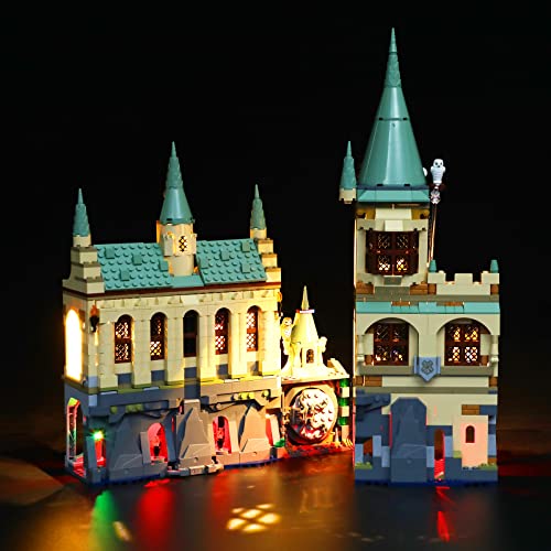 BRIKSMAX Kit de iluminación LED para Lego Harry Potter Hogwarts: Cámara Secreta - Compatible con Lego 76389 Building Blocks Model- No incluir el Conjunto de Lego