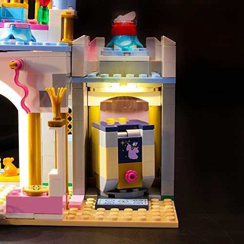 BRIKSMAX Kit de Iluminación Led para Lego Princesas Disney Castillo de ensueño de Cenicienta,Compatible con Ladrillos de Construcción Lego Modelo 41154, Juego de Legos no Incluido