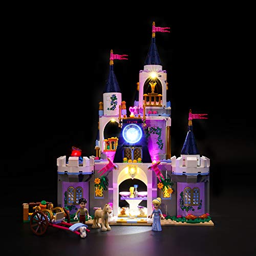 BRIKSMAX Kit de Iluminación Led para Lego Princesas Disney Castillo de ensueño de Cenicienta,Compatible con Ladrillos de Construcción Lego Modelo 41154, Juego de Legos no Incluido