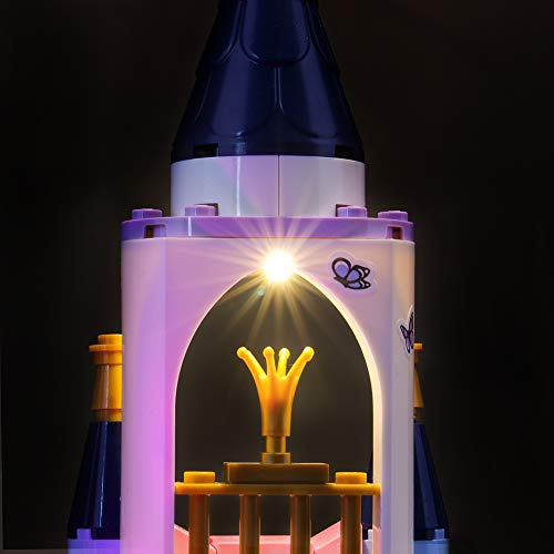 BRIKSMAX Kit de Iluminación Led para Lego Princesas Disney Castillo de ensueño de Cenicienta,Compatible con Ladrillos de Construcción Lego Modelo 41154, Juego de Legos no Incluido