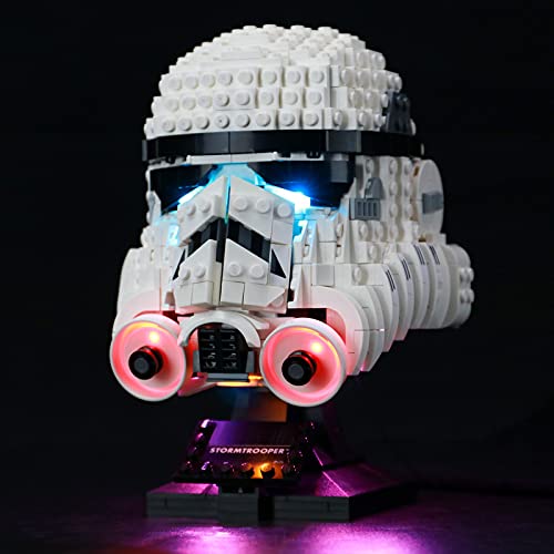 BRIKSMAX Kit de iluminación LED para Lego Star Wars Stormtrooper Helmet - Compatible con Lego 75276 Building Blocks Model- No incluir el Conjunto de Lego