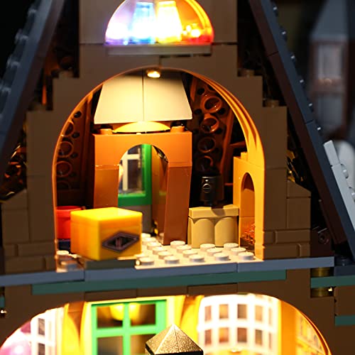 BRIKSMAX Kit di illuminazione a led per Lego Harry Potter Visita al Villaggio Di Hogsmeade - Compatibile con Lego 76388 Modello di blocchi predefiniti- Non includere il Set Lego