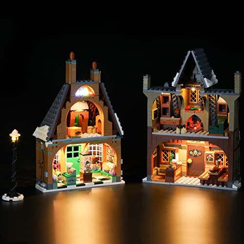 BRIKSMAX Kit di illuminazione a led per Lego Harry Potter Visita al Villaggio Di Hogsmeade - Compatibile con Lego 76388 Modello di blocchi predefiniti- Non includere il Set Lego