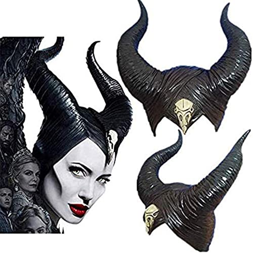 BROADREAM Evil Queen - Gorro de látex para Halloween, cosplay, unisex, talla única