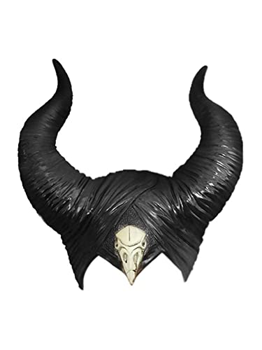 BROADREAM Evil Queen - Gorro de látex para Halloween, cosplay, unisex, talla única