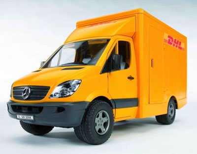 Bruder 02534 - Mercedes Sprinter de DHL con Carretilla