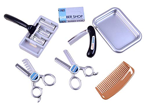 BSD Juego de Imitación - Juego de Barbería - Set de Peluquero con Accesorios