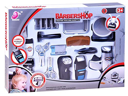 BSD Juego de Imitación - Juego de Barbería - Set de Peluquero con Accesorios