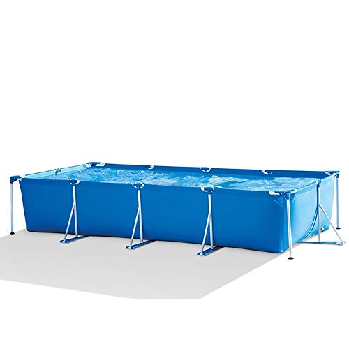 BTTNW Inflable Piscina para niños Soporte Gran Piscina Rectangular Familia de los niños for Adultos Piscina Inflable Piscinas para niños (Color : Azul, Size : 220x150x60cm)