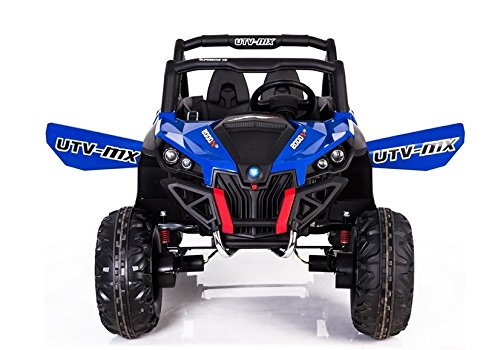 Buggy BATERIA Infantil, 2 PLAZAS, 4 Motores, Azul, Mando RC