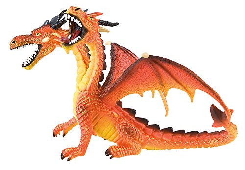 Bullyland 75598 - Dragón con 2 Cabezas, Naranja