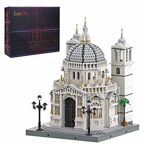 Bulokeliner Bloques de construcción modular casa 4064 piezas MOC-79460 Venecia, juguete de construcción de iglesia de Santa María, vcompatible con Lego