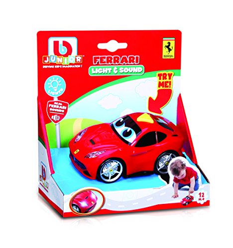 Burago Bburago 16-81003 Ferrari F12berlinetta Junior-Juguete para vehículo con luz y sonajero