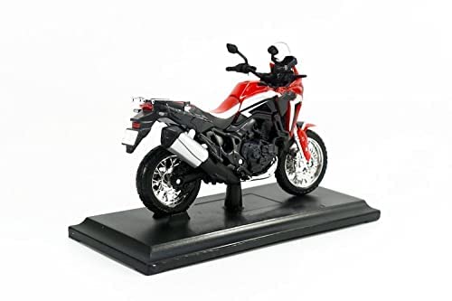 Burning Motocicleta Adornos, Motocicleta Modelo Diecast Compatible with HON-DA África Twin CRF1000L 1:18 Motocicleta Bike Diecast Model Toy Modelo de Moto