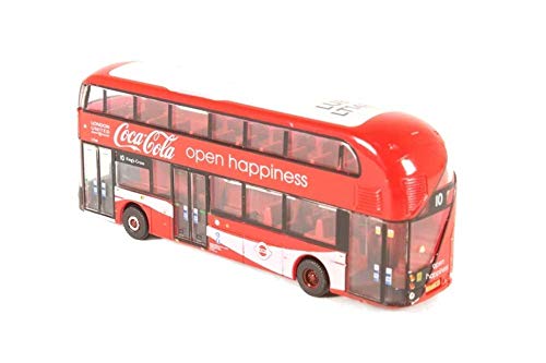 Busch 200120327 - Bus de Londres Coca Cola - New Routemaster London United/Coca Cola Oxford Diecast - Escala N - 1/160 - Bus en Miniatura - modelismo ferroviario