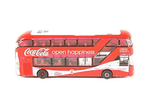 Busch 200120327 - Bus de Londres Coca Cola - New Routemaster London United/Coca Cola Oxford Diecast - Escala N - 1/160 - Bus en Miniatura - modelismo ferroviario